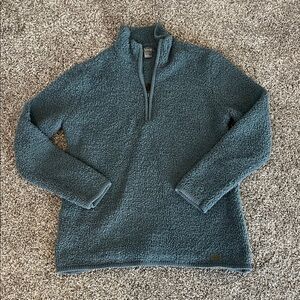 Cozy Blue Women’s Sherpa Quarter-Zip Pullover